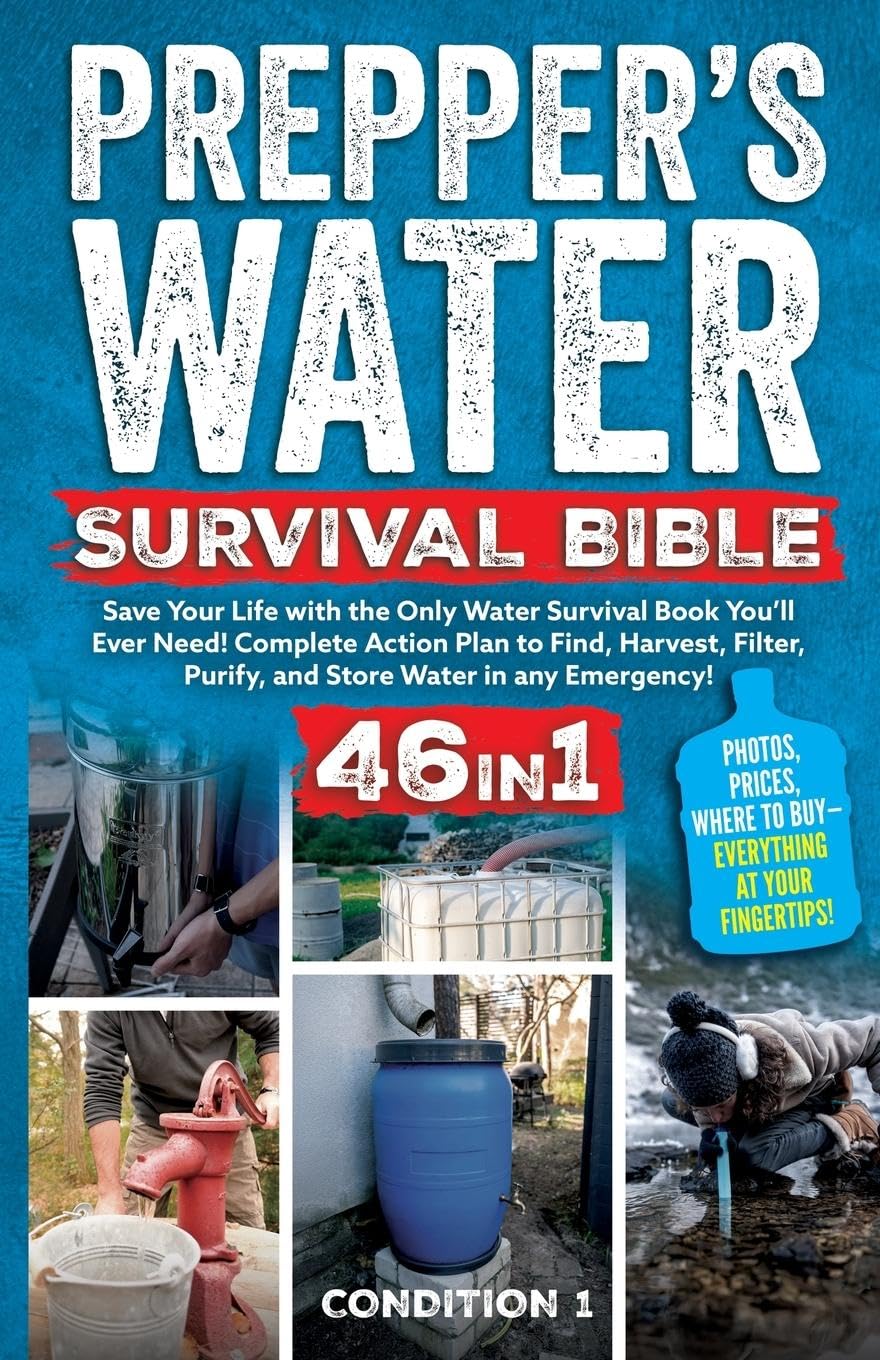 PREPPER'S WATER SURVIVAL BIBLE: Save Your Life with the Only Water Survival Book You'll Ever Need! Complete Action Plan to Find, Harvest, Filter, ... (Prepper Survival Bible Book, Band 1)
