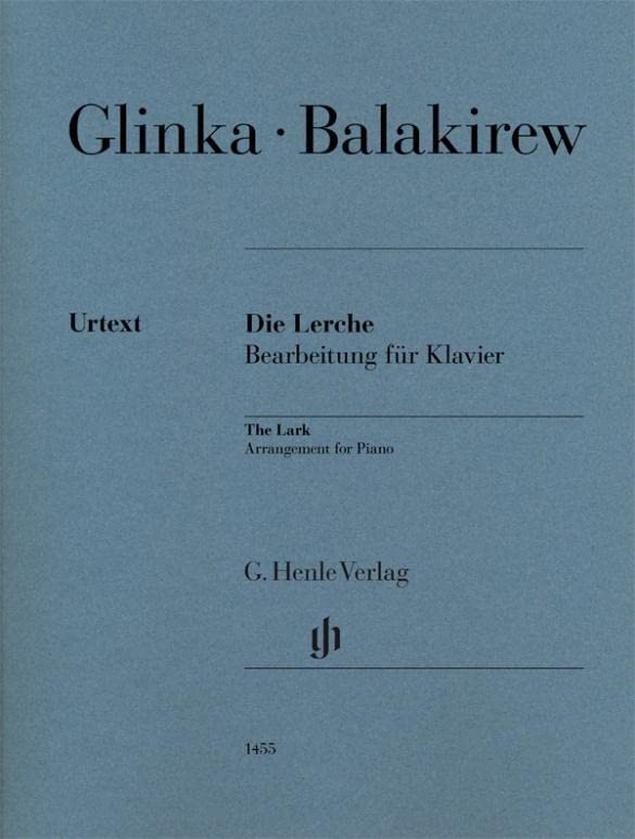 Die Lerche (Michail Glinka), Klavier: Besetzung: Klavier zu zwei Händen (G. Henle Urtext-Ausgabe)
