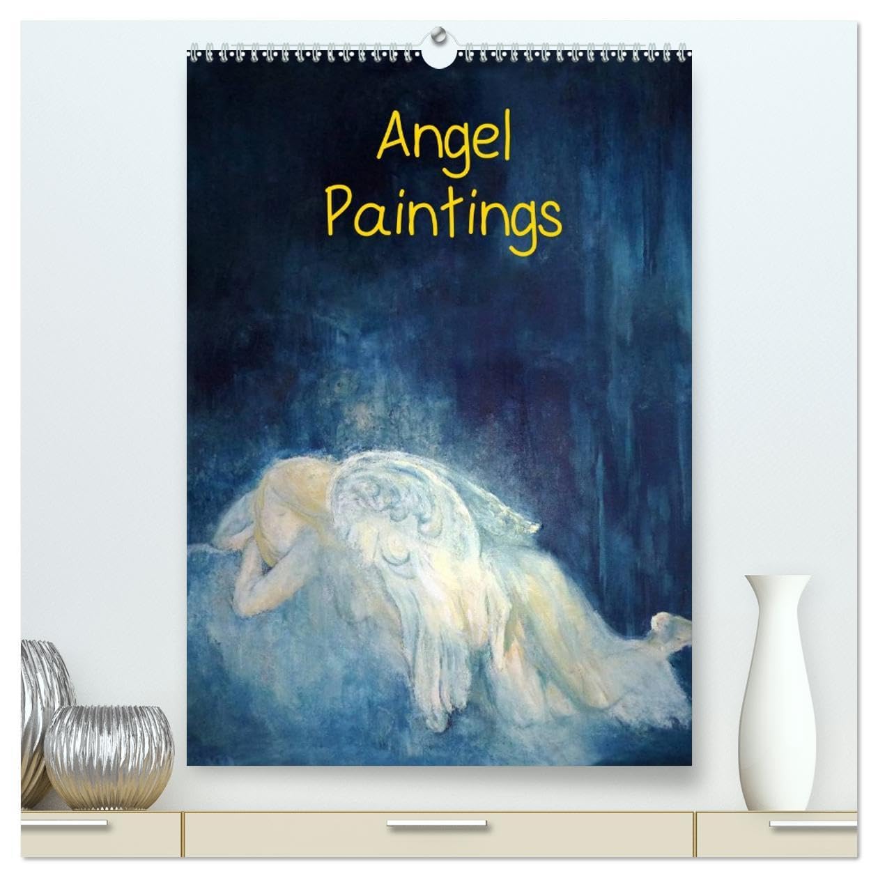 Angel paintings (High Quality Premium Wall Calendar 2026 DIN A2 portrait),CALVENDO 12 Month Wall Calendar: Colourful angel paintings
