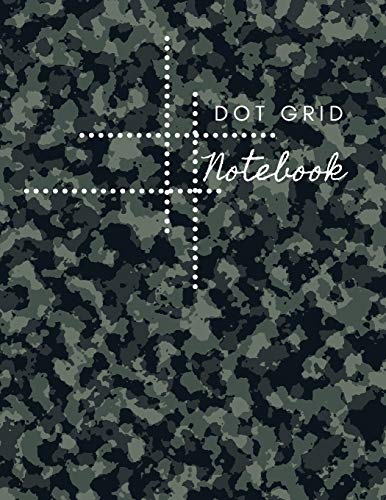 Dot Grid Notebook: Army Design Dotted Notebook/Journal|Large (8.5 x 11) |Dot Grid Composition Notebook