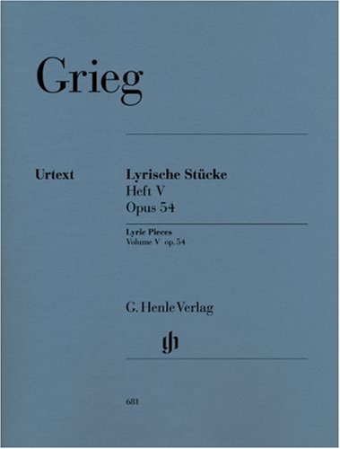 Lyrische Stücke Heft V, op. 54. Klavier