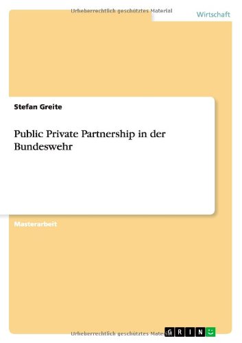 Public Private Partnership in der Bundeswehr