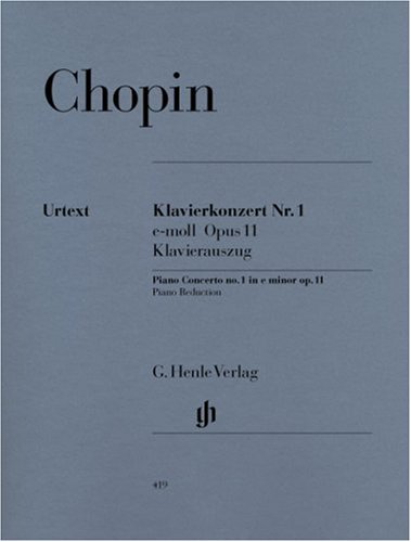 Konzert 1 E-Moll Op 11 Klav Orch. Klavier, Klavier zu 4 Händen