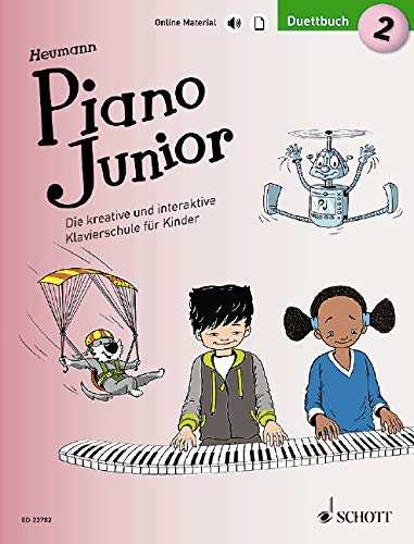 Piano Junior: Duettbuch 2: Die kreative und interaktive Klavierschule für Kinder. Band 2. Klavier 4-händig. (Piano Junior - deutsche Ausgabe)