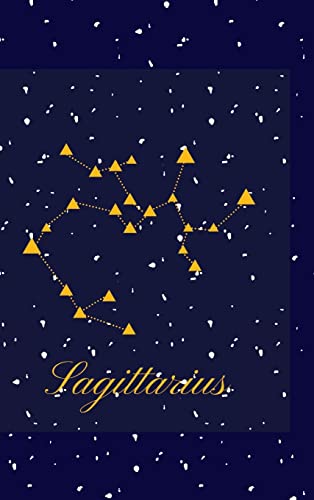 Elegant Star Studded Dark Blue Sagittarius Birthday Notebook/Journal: Fancy Zodiac Notebook for Journaling | Astrology Notebook Birthday Gift