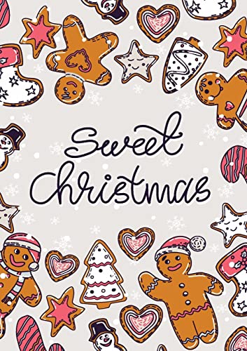 Merry Christmas Coloring Card: Cheaper and More Useful than a Card! (Sweet Christmas; Christmas Cookies; Gingerbread) Medium A5 - 5.83X8.27
