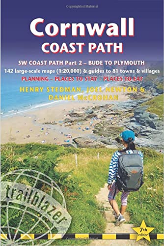 Cornwall Coast Path: British Walking Guide: SW Coast Path Part 2 - Bude to Plymouth Includes 142 Large-Scale Walking Maps (1:20,000) & Guides to 81 ... - Planning, Places to Stay, Places to Eat