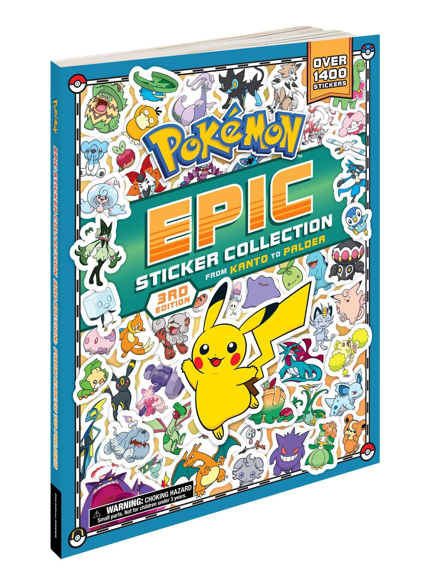 Pokémon Epic Sticker Collection 3rd Edition: From Kanto to Paldea: Over 1,400 Stickers! (Volume 3) (Pokemon Epic Sticker Collection)