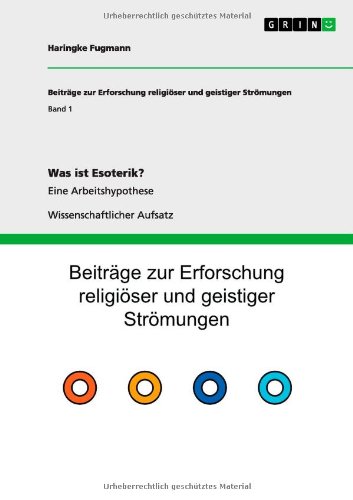 Was ist Esoterik?: Eine Arbeitshypothese