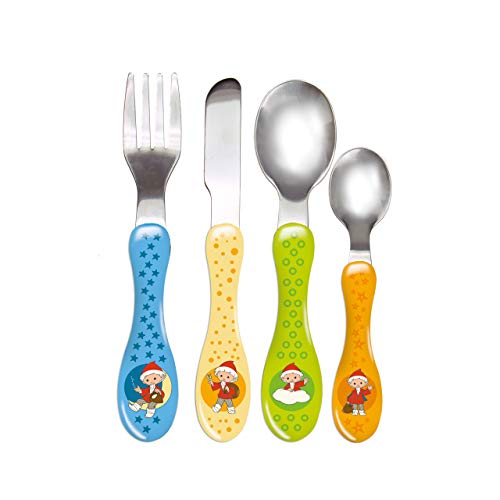 Trötsch Unser Sandmännchen Besteckset Sandmann: Pittiplatsch Sandmann Kindergeschirr Kinderbesteck Besteck für Kinder
