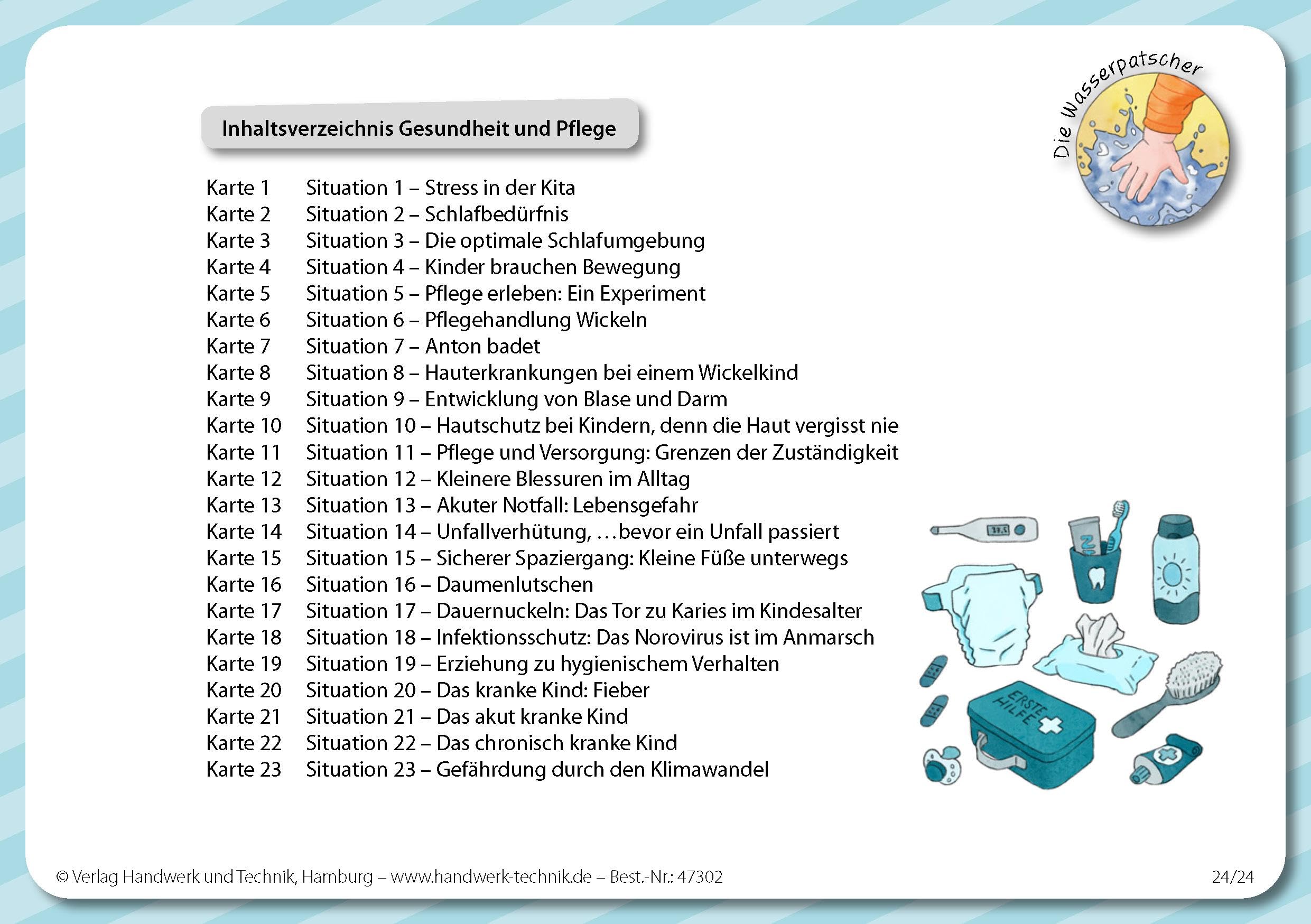 eBook inside: Buch und eBook Kartenset Krippe - Die Wasserpatscher: Zusatzkartenset 2 - Gesundheit und Pflege