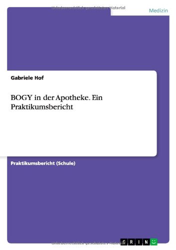 BOGY in der Apotheke. Ein Praktikumsbericht