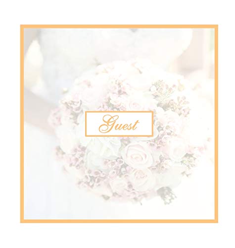 Guest Book for Wedding: Hardcover Guestbook With 110 Pages 8.5 x 8.5 Memory Sign In Book Keepsake For Wedding Guest, Engagement Party, Bridal Shower, Anniversary Party