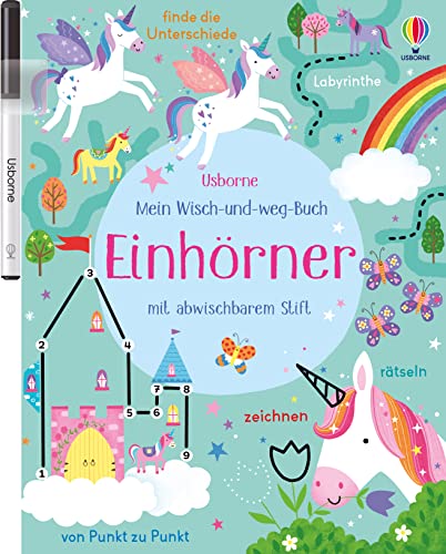 Mein Wisch-und-weg-Buch: Einhörner: mit abwischbarem Stift (Meine Wisch-und-weg-Bücher)