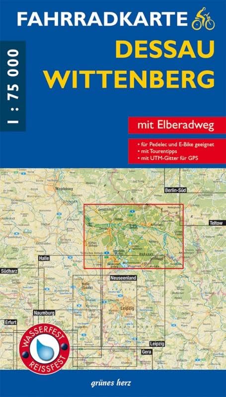 FK Dessau-Wittenberg (wasser- und reißfest): Mit Elbe-Radweg. Mit UTM-Gitter für GPS. Maßstab 1:75.000. Wasser- und reißfest. (Fahrradkarten)