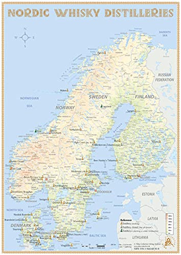 Nordic Whisky Distilleries - Tasting Map: The Whisky Landscape in Overview
