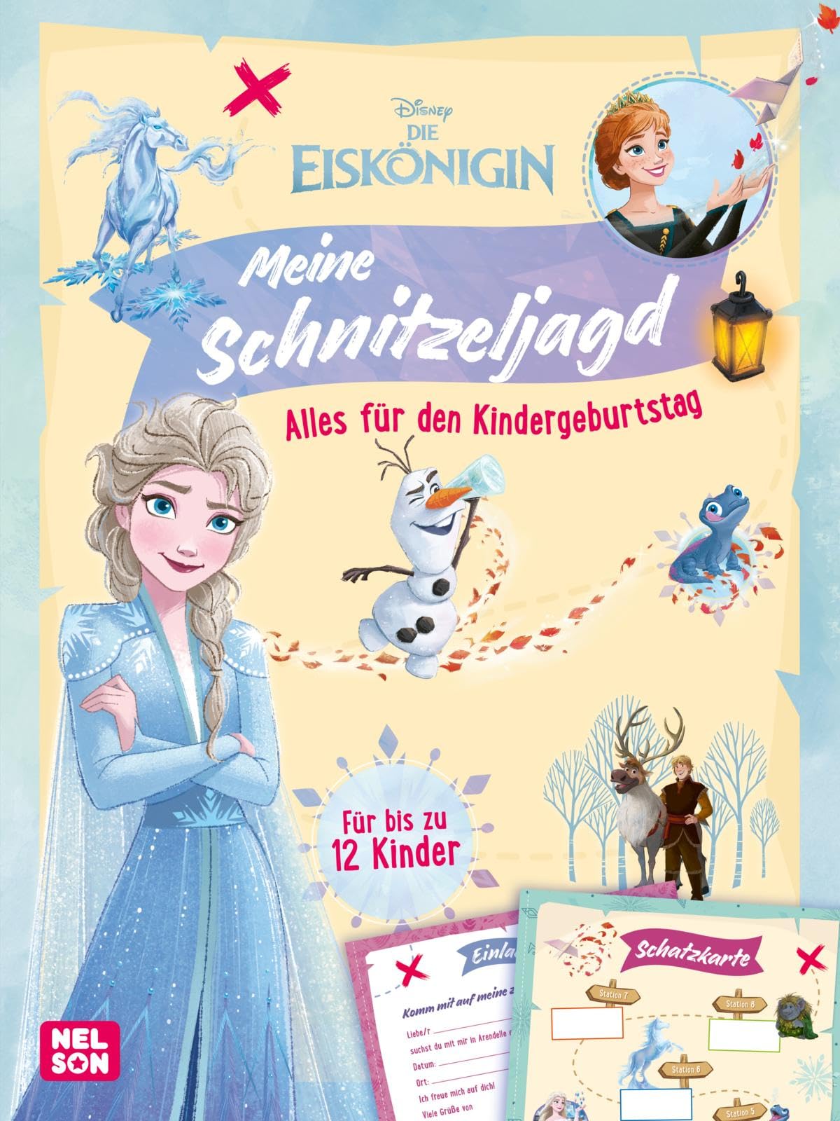 Disney Die Eiskönigin: Meine Schnitzeljagd: Alles für den Kindergeburtstag | Einladungen, Rätsel und Urkunden für bis zu 12 Kinder ab 5 Jahren