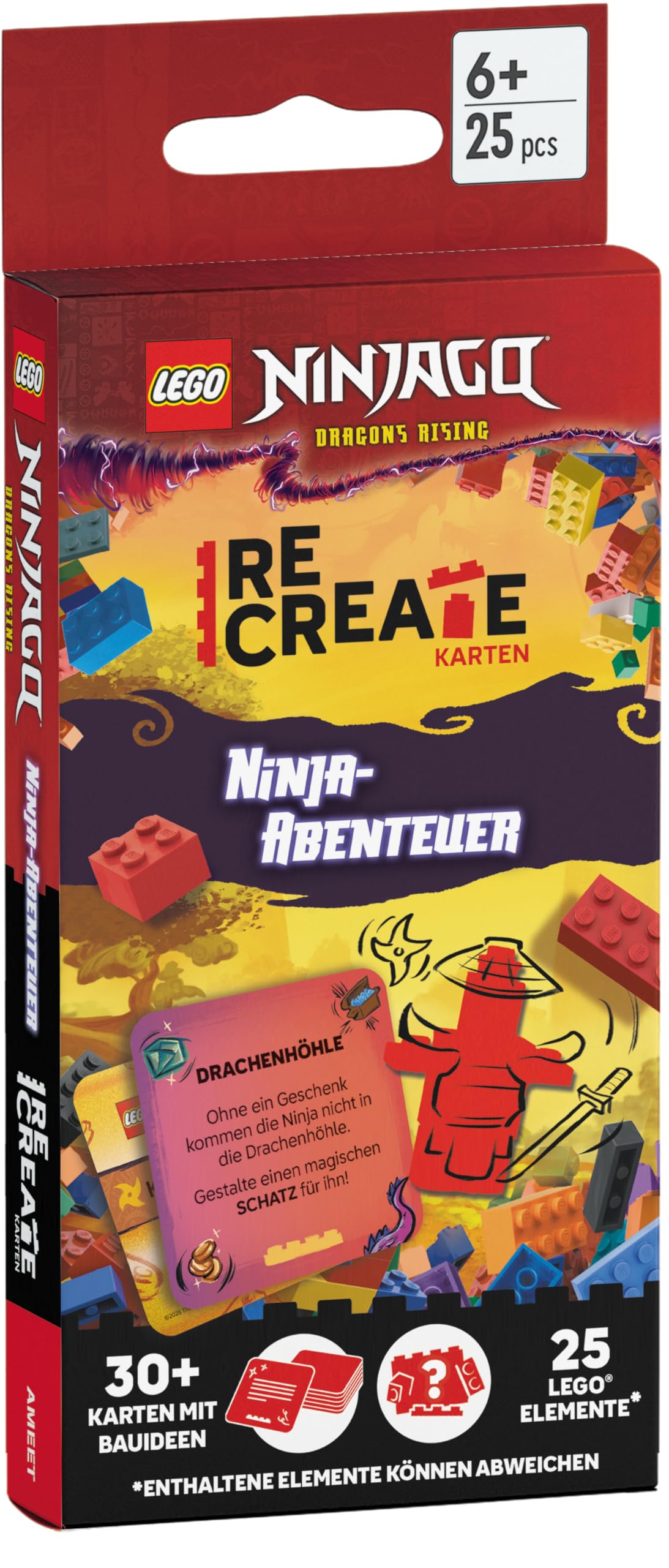 LEGO® - ReCreate Karten - Ninja-Abenteuer: mit LEGO-Elementen
