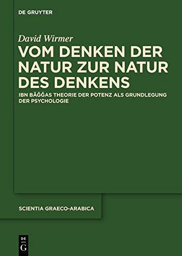 Vom Denken der Natur zur Natur des Denkens: Ibn Baggas Theorie der Potenz als Grundlegung der Psychologie (Scientia Graeco-Arabica, Band 13)