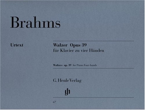 Walzer op. 39, Klavier zu vier Händen