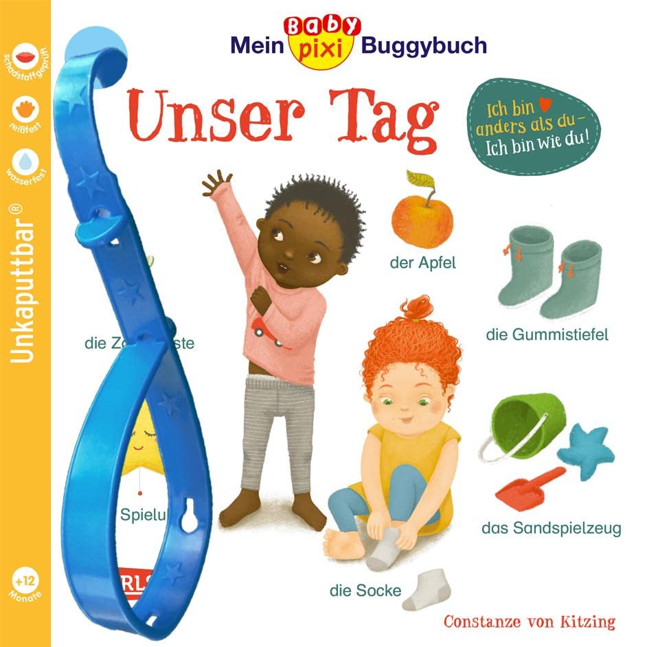 Baby Pixi (unkaputtbar) 146: Mein Baby-Pixi-Buggybuch: Unser Tag: Unzerstörbares Baby-Buch ab 12 Monaten mit ersten Wörtern aus dem Alltag - auch als Badebuch geeignet (146)