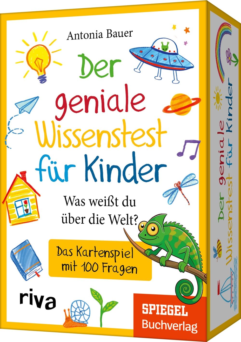 Der geniale Wissenstest für Kinder – Was weißt du über die Welt?: Das Kartenspiel mit 100 Fragen. Ab 8 Jahren. Das Geschenk für Schulanfang, Geburtstag, Weihnachten oder Ostern