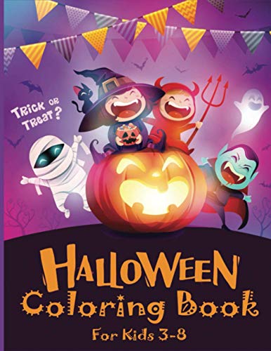 Halloween Coloring Book for Kids 3-8: Cute Halloween Coloring Pages for Kids