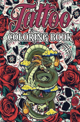 Tattoo Coloring Book for Adults: