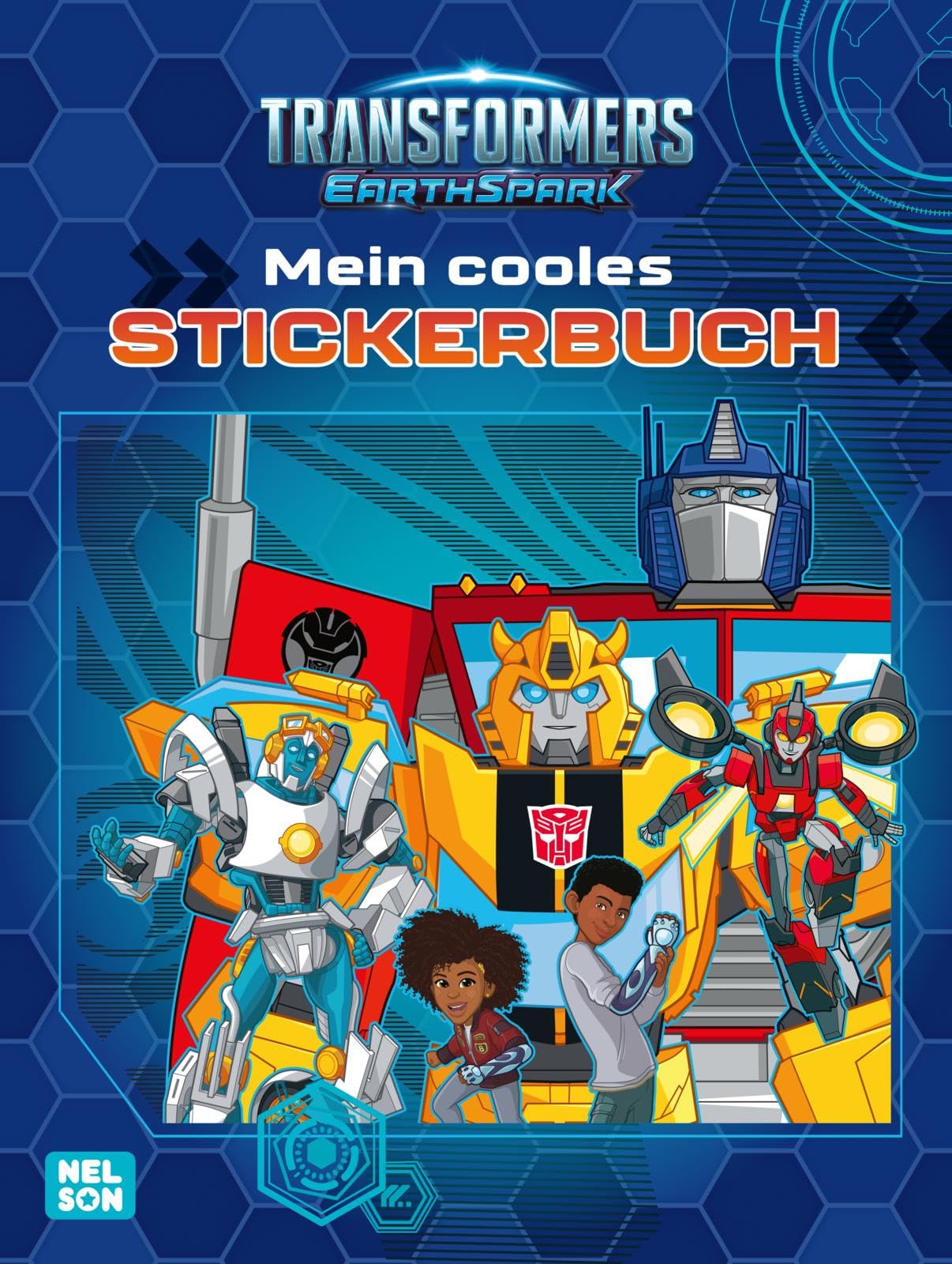 Transformers Earthspark: Mein cooles Stickerbuch: Malbuch mit Roboter-Stickern für Jungen und Mädchen ab 4 Jahren