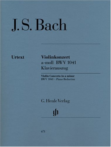 Konzert 1 a-Moll Bwv 1041 Vl Str Bc. Violine, Klavier