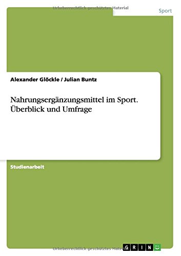 Nahrungsergänzungsmittel im Sport. Überblick und Umfrage