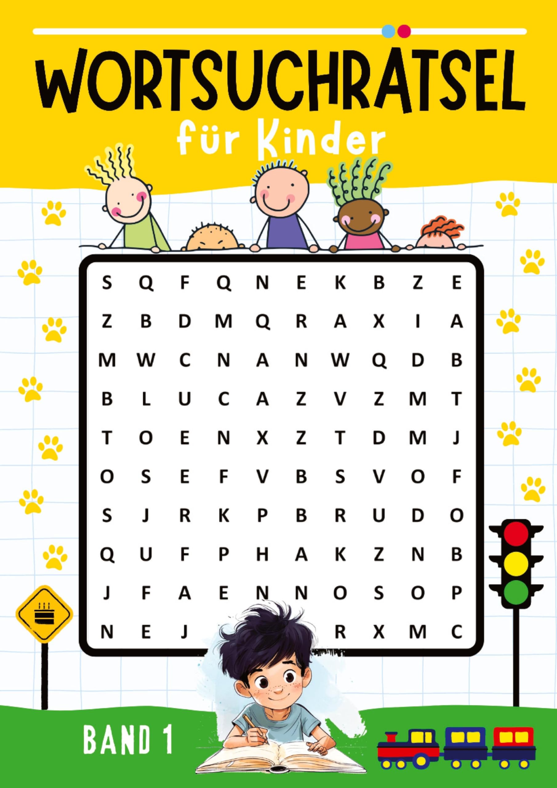 Wortsuchrätsel für Kinder - BAND 1: Rätselbuch mit 80 Rätseln zur Beschäftigung für Kinder ● Kinderbuch ab 6 jahren ● Es ist ein tolle Geschenk für ... (Wortsuchrätsel für Kinder mit ISAM)