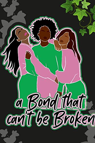 Notebook: Pink Green Ivy Designer College Ruled Lined Blank Notebook Journal Notepad, Sisterhood Paraphernalia ; Alpha Kappa Alpha Themed; AKA themed