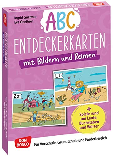 Abc-Entdeckerkarten mit Bildern und Reimen: Spiele rund um Laute, Buchstaben und Wörter. Für Vorschule, Grundschule und Förderbereich. Mit ... fördern und sichern. Übungen und Spiele)