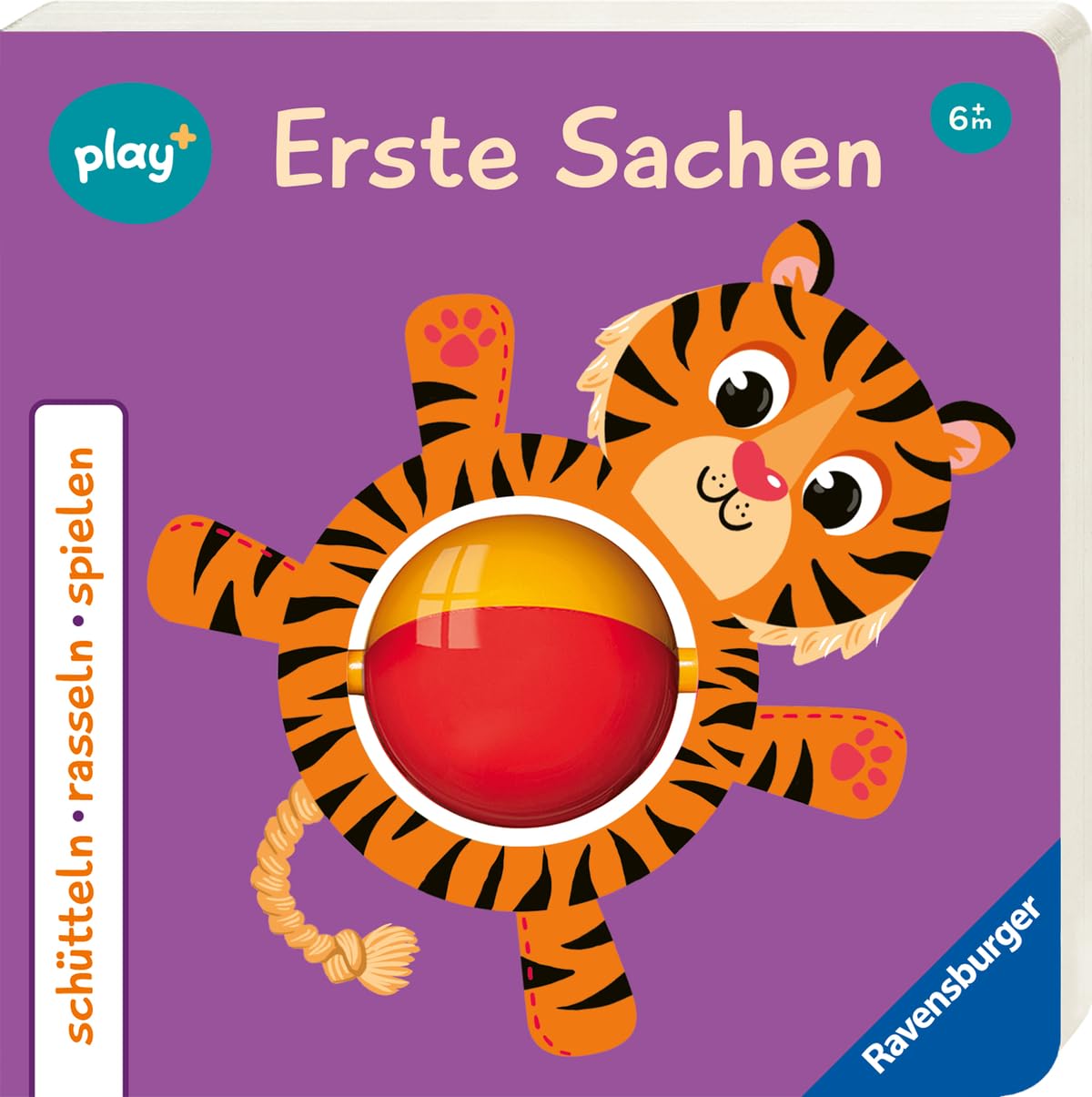 Ravensburger Play+ schütteln, rasseln, spielen: Erste Sachen, Baby-Buch ab 6 Monate