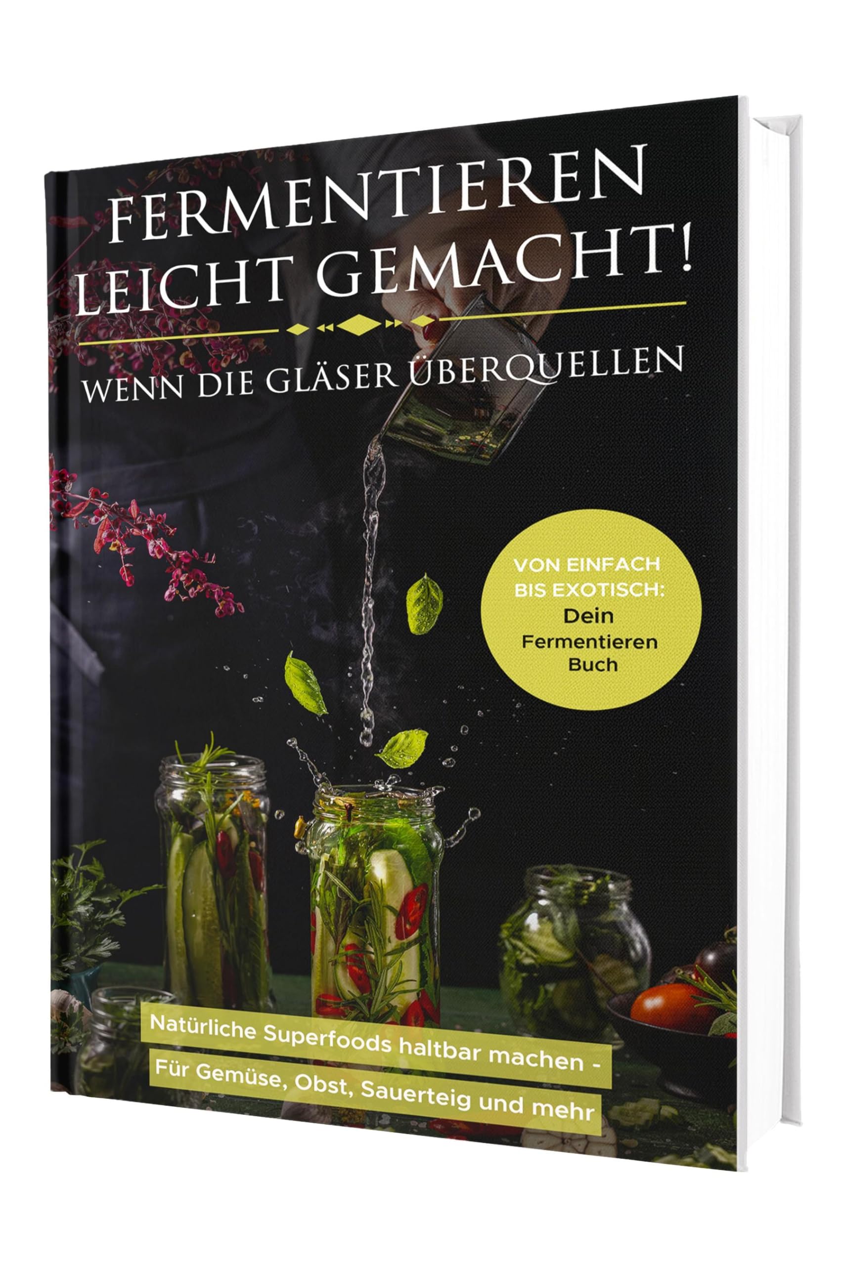 Fermentieren leicht gemacht! Wenn die Gläser überquellen – Von einfach bis exotisch: Natürliche Superfoods haltbar machen - Für Gemüse, Obst, Sauerteig und mehr | Dein Fermentieren Buch