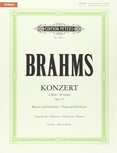 Konzert Nr. 1 d-Moll op. 15 für Klavier und Orchester, Ausgabe für 2 Klaviere: Für 2 Klaviere zu vier Händen