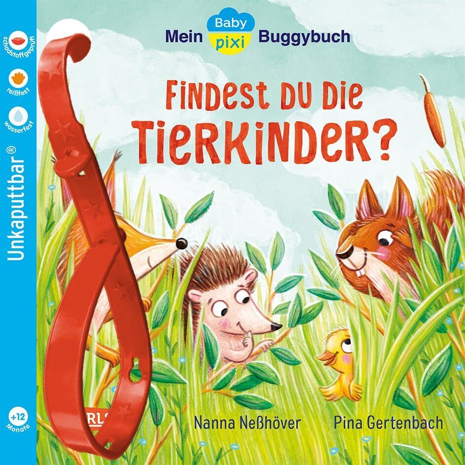 Baby Pixi (unkaputtbar) 143: Mein Baby-Pixi-Buggybuch: Findest du die Tierkinder?: Unzerstörbares Baby-Buch ab 12 Monaten mit Tieren und ersten Suchbildern – auch als Badebuch geeignet (143)