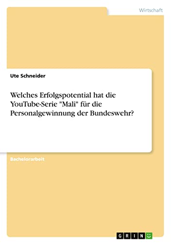 Welches Erfolgspotential hat die YouTube-Serie Mali für die Personalgewinnung der Bundeswehr?