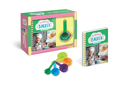 Kinderleicht backen nach Bildern. Das clevere Back-Set für Kinder ab 6 Jahren: Set mit 5 Messbechern und Rezeptbuch