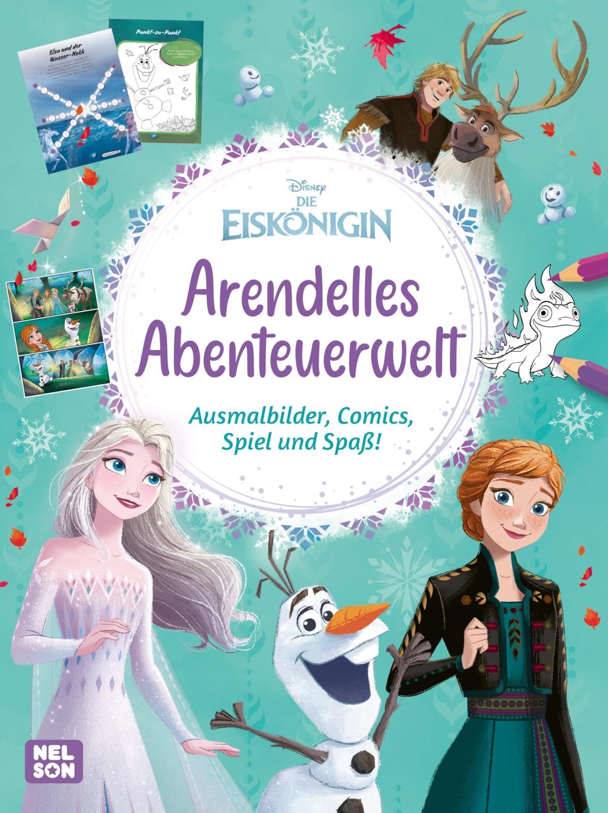 Disney Die Eiskönigin: Arendelles Abenteuerwelt: Ausmalbilder, Comics, Spiel und Spaß mit Anna und Elsa! | Kinderbeschäftigung ab 4 Jahren
