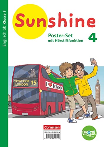 Sunshine - Zu allen Ausgaben (Neubearbeitung) - 4. Schuljahr: Poster-Set - 3 verschiedene Poster mit BOOKii-Funktion