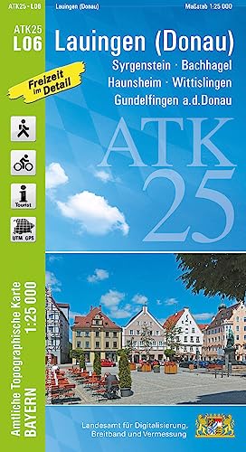 ATK25-L06 Lauingen (Donau) (Amtliche Topographische Karte 1:25000): Syrgenstein, Bachhagel, Haunsheim, Wittislingen, Gundelfingen a.d.Donau (ATK25 Amtliche Topographische Karte 1:25000 Bayern)