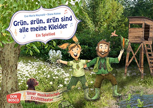 Grün grün grün sind alle meine Kleider: Bildkarten für unser musikalisches Erzähltheater. Entdecken. Erzählen. Begreifen. Kamishibai Bildkartenset