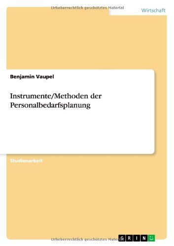 Instrumente/Methoden der Personalbedarfsplanung