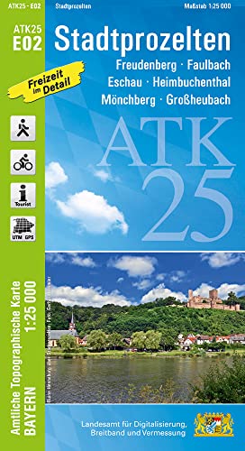 ATK25-E02 Stadtprozelten (Amtliche Topographische Karte 1:25000): Freudenberg, Faulbach, Eschau, Heimbuchenthal, Mönchberg, Großheubach (ATK25 Amtliche Topographische Karte 1:25000 Bayern)