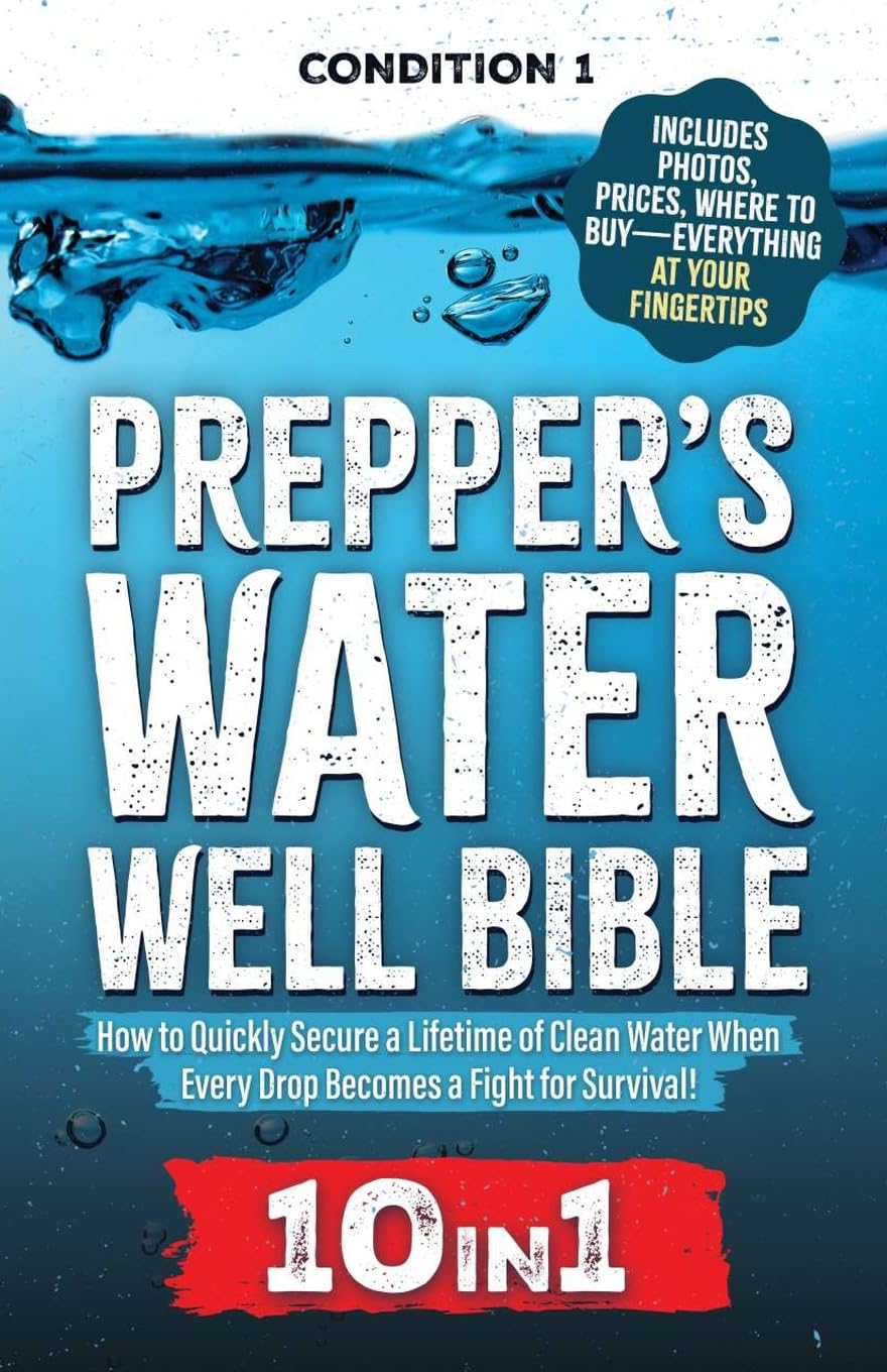 PREPPER'S WATER WELL BIBLE: How to Quickly Secure a Lifetime of Clean Water When Every Drop Becomes a Fight for Survival! (Prepper Survival Bible Book, Band 4)