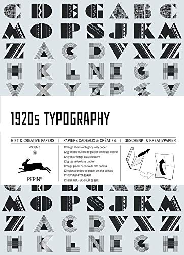 1920s Typography: Gift & Creative Paper Book Vol. 91 (Gift & creative papers (91))
