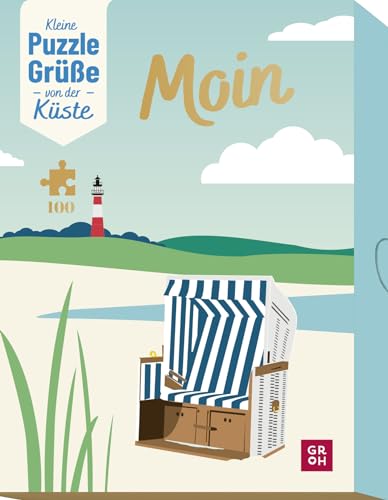 Moin! Kleine Puzzle-Grüße von der Küste: 100 Teile Puzzle in Box: Originelles Geschenk für Erwachsene mit persönlicher Grußbotschaft (Geschenke für alle, die das Meer lieben)