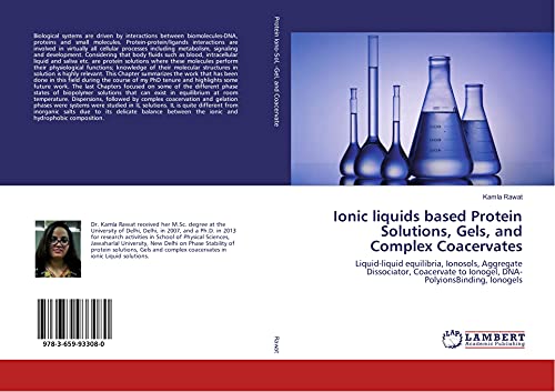 Ionic liquids based Protein Solutions, Gels, and Complex Coacervates: Liquid-liquid equilibria, Ionosols, Aggregate Dissociator, Coacervate to Ionogel, DNA-PolyionsBinding, Ionogels